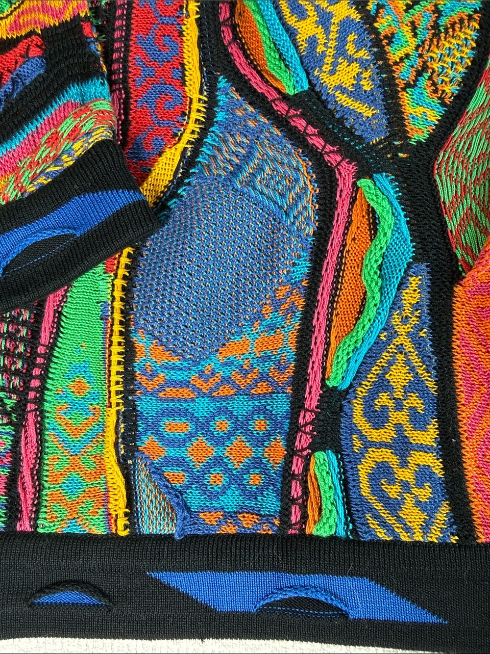 COOGI sweater vintage 90’s hip hop cotton multicolor like new size medium - Picture 8 of 9
